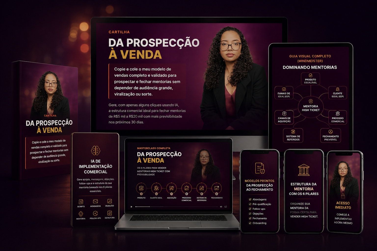 Cartilha Da Prospecção à Venda — mockup completo